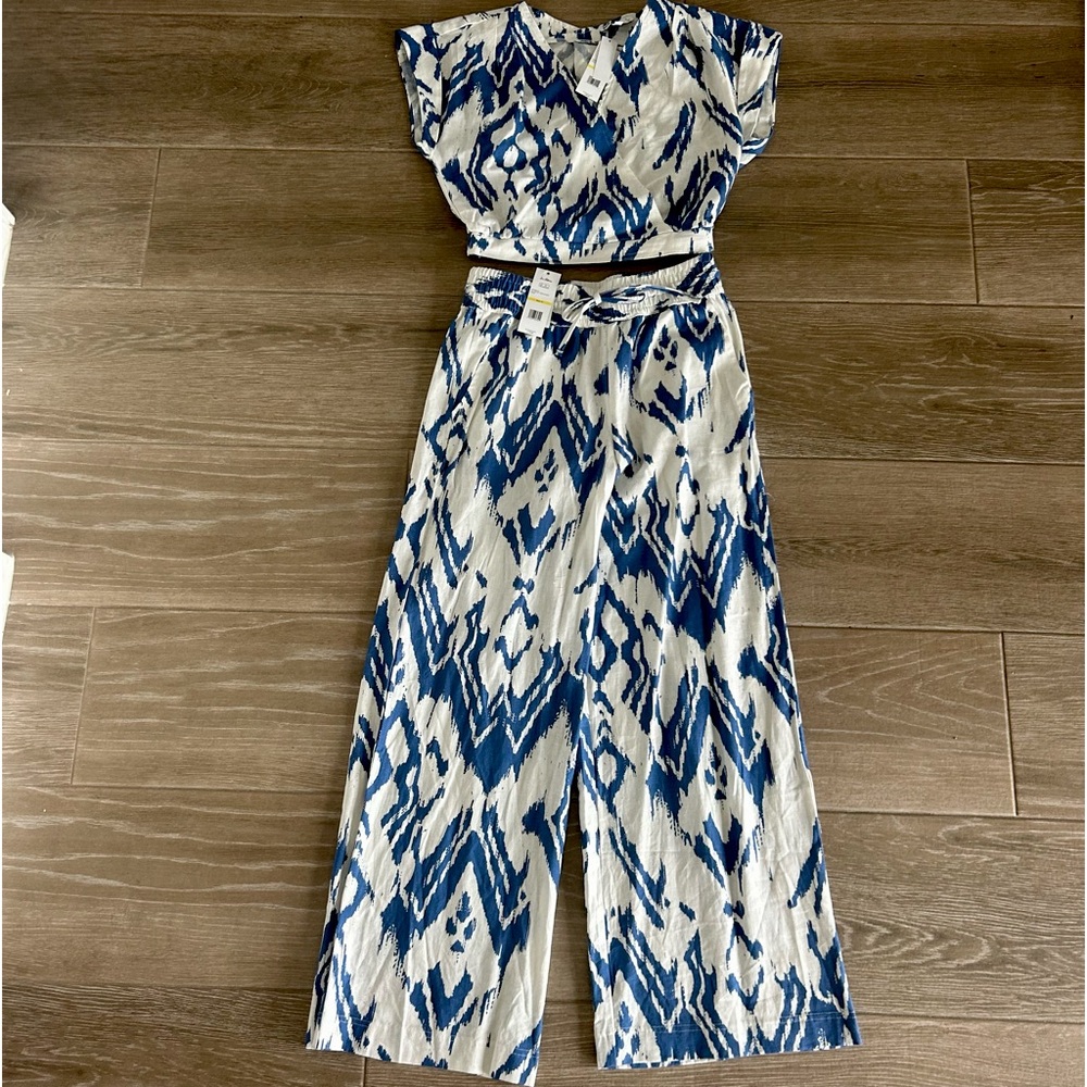 Sam Edelman linen blend set, NWT!